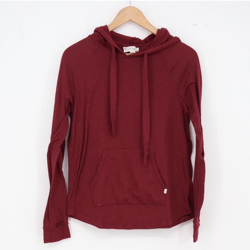 Koolaburra by UGG Hoodie Womens S Pullover Burgundy Kangaroo Pocket